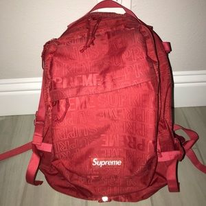 SS19 Red Supreme Backpack